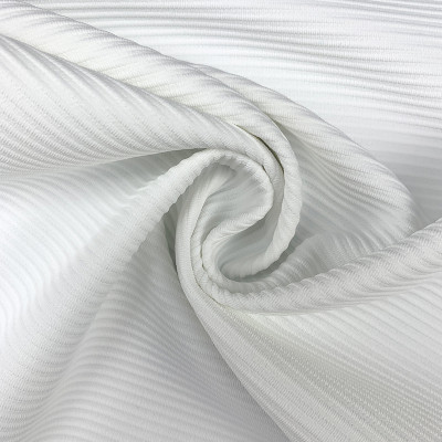 YD1800 83% Polyester 17% Elastane Ribbed Knit Fabric 280gsm