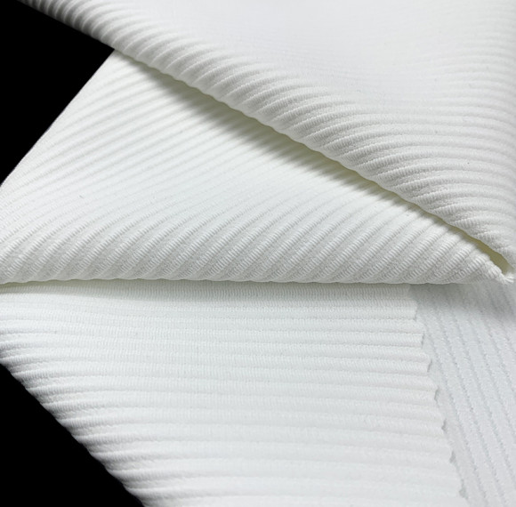 YD1800 83Poly17Elastane Ribbed Knit Sport Fabric 280gsm Elastic Material