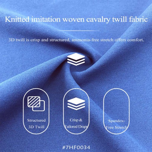 #7HF0034 Ripstop Twill | Sportswear Fabric | 100% Polyester, Spandex-Free Stretch