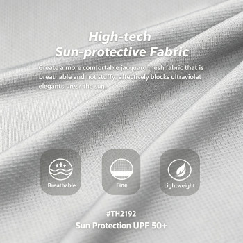 UPF 50+ Cooling Jacquard Fabric - TH2192 Sun Protective & Moisture-Wicking