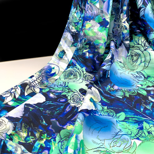 YH534 Leopard Print Stretch Fabric, Soft Shaping Polyester Spandex Material for Swimwear & Apparel