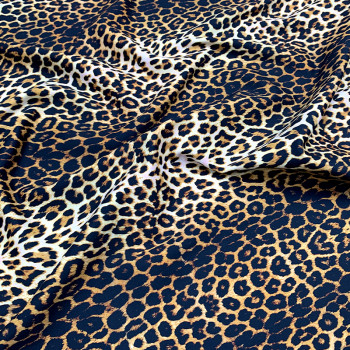 YH534 Leopard Print Stretch Fabric, Soft Shaping Polyester Spandex Material for Swimwear & Apparel