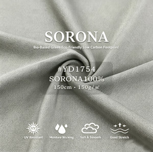 Eco Bio-Based 100% SORONA Golf Fabric | UV Protection Moisture Wicking Sport Textile
