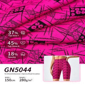 GN5044 Taiji Stone Jacquard Fabric| Far Infrared Skincare Antibacterial  jacquard yoga fabric