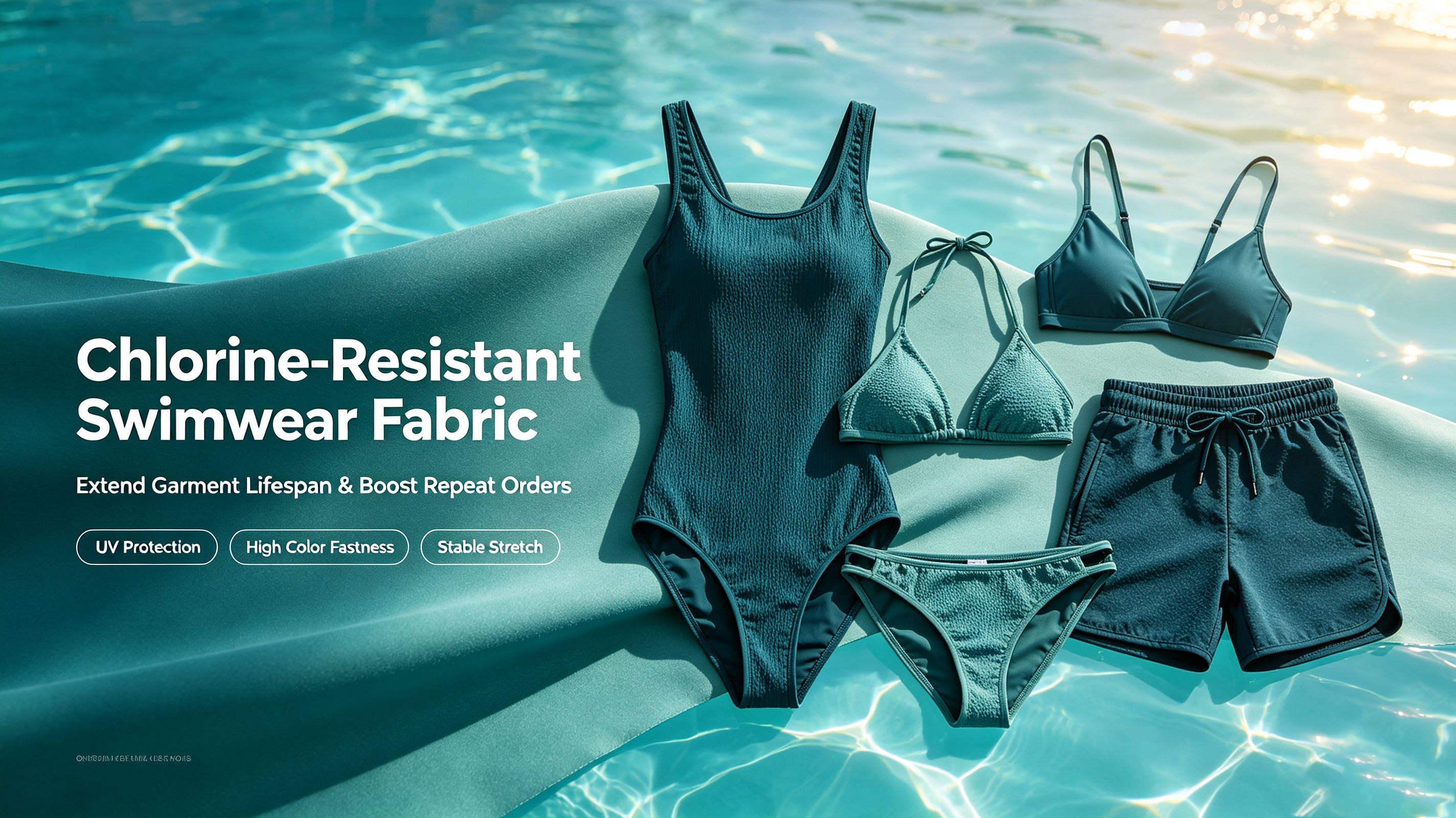 Chlorine-Resistant Swimwear Fabric: Extend Garment Lifespan & Boost Repeat Customer Orders