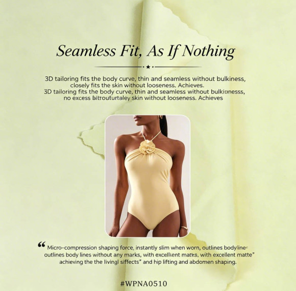 Nylon Spandex Swimwear Fabric | Buttery Soft & 4-Way Stretch | 200gsm | #WPNA0510