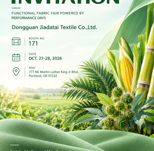 Meet Jiadatai Textile at Functional Fabric Fair 2026 in Portland, Booth 171