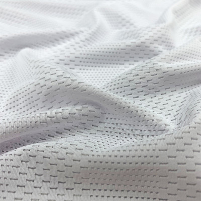 Groove Structure 3D Micropore Sports Mesh Knit Fabric, 135gsm Lightweight Moisture Wicking Polyester Spandex Fabric #7AIR-I0482