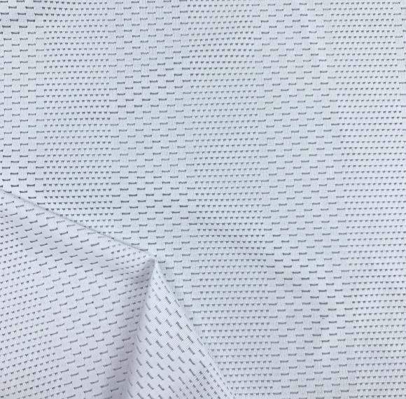 Groove Structure 3D Micropore Sports Mesh Knit Fabric, 135gsm Lightweight Moisture Wicking Polyester Spandex Fabric #7AIR-I0482
