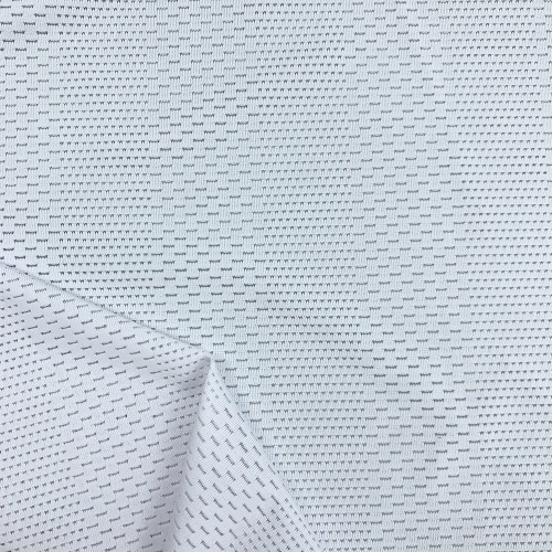 Groove Structure 3D Micropore Sports Mesh Knit Fabric, 135gsm Lightweight Moisture Wicking Polyester Spandex Fabric #7AIR-I0482