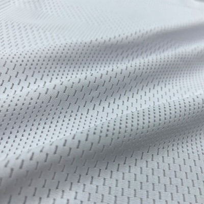 Groove Structure 3D Micropore Sports Mesh Knit Fabric, 135gsm Lightweight Moisture Wicking Polyester Spandex Fabric #7AIR-I0482