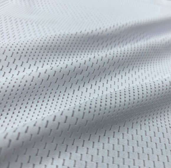 Groove Structure 3D Micropore Sports Mesh Knit Fabric, 135gsm Lightweight Moisture Wicking Polyester Spandex Fabric #7AIR-I0482