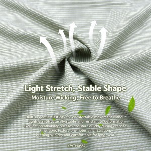 Rib Stripe Texture Stretch Sports Knit Fabric 79TH0557 Nylon Polyester Elastane Moisture-Wicking Activewear Fabric For T-Shirt Polo & Tank Top