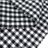 Classic Black White Gingham Swimwear Fabric Quick Dry Nylon Spandex 4 Way Stretch Swimsuit Fabric For Bikini Board Shorts & Surf Wear