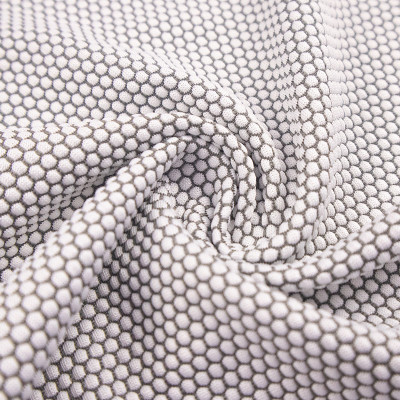 Honeycomb Anti-Odor Bamboo Charcoal Polyester Fabric Mesh With Far-Infrared & Negative Ion