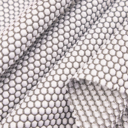 Honeycomb Anti-Odor Bamboo Charcoal Polyester Fabric Mesh With Far-Infrared & Negative Ion