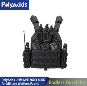 PolyAdds UHMWPE 760D-800D for Military Weftless Fabric