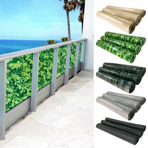 0.9*6m Balcony Cover PVC Tarpaulin Material Balkonsichtschutz Balcony Screen Privacy Screen Fence Cover with Ropes