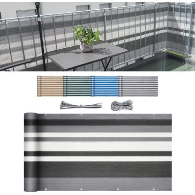 0.9*6m Balcony Privacy Screen - Wind & UV Protection with Eyelets and Cable - Tailored OEM/ODM Solutions for Wholesale and Distribution Networks