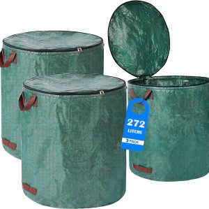 Customizable Waterproof Garden Waste Bags with Lid and Handle - Reusable Leaf Collection Sack for Gardening - OEM/ODM Services for Wholesalers & Distributors