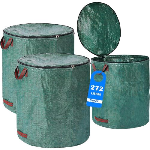 Customizable Waterproof Garden Waste Bags with Lid and Handle - Reusable Leaf Collection Sack for Gardening - OEM/ODM Services for Wholesalers & Distributors