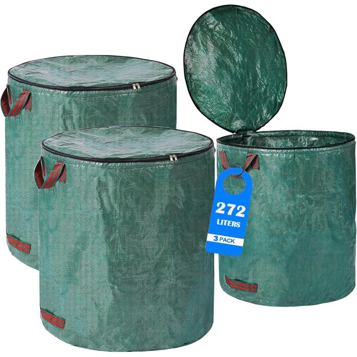 Customizable Waterproof Garden Waste Bags with Lid and Handle - Reusable Leaf Collection Sack for Gardening - OEM/ODM Services for Wholesalers & Distributors