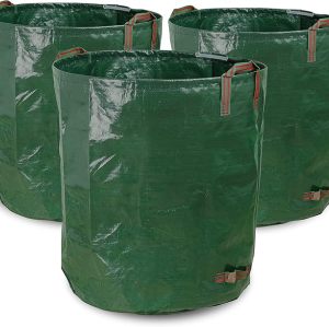 72 Gallons PE Garden Bag Reuseable Heavy Duty Gardening Bags Lawn Pool Garden Leaf Waste Bag