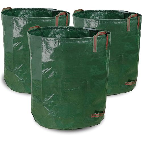 72 Gallons PE Garden Bag Reuseable Heavy Duty Gardening Bags Lawn Pool Garden Leaf Waste Bag