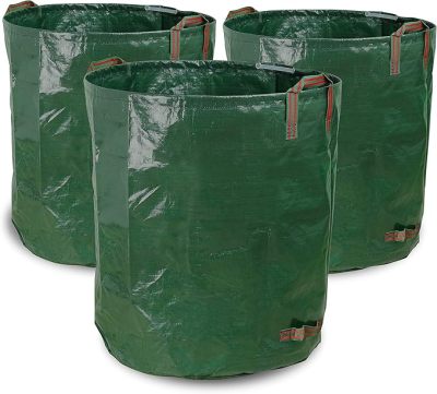 72 Gallons PE Garden Bag Reuseable Heavy Duty Gardening Bags Lawn Pool Garden Leaf Waste Bag