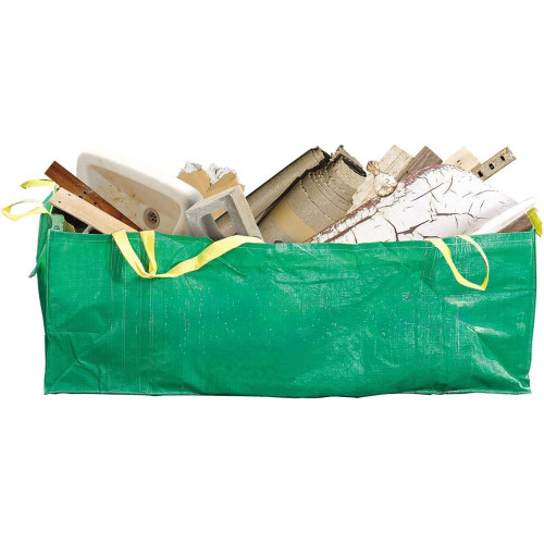 Distributor Opportunities for Reusable Green Yard Waste Bags - Foldable Dumpster Bags Ideal for Waste Management - OEM & ODM Available - Holds Up to 3,500 lbs for Renovation Projects and Landscaping