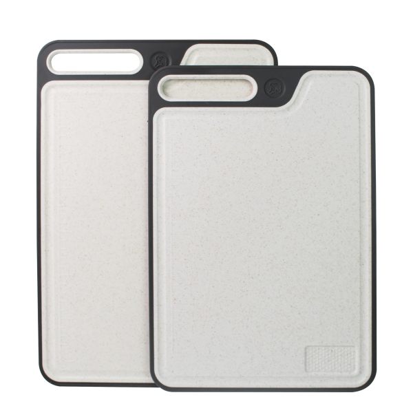 Wholesale Kitchen Faux Marble Plastic Cutting Board |  10" X 15" with Garlic Grinder, Built-in Anti-Splash Groove, Non-Slip Design, Scale