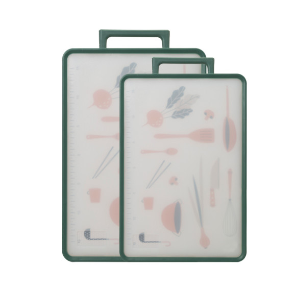 Wholesale Customisable Meto Plastic Chopping Board |  11" X 16" with Garlic Grinder, Built-in Anti-Splash Groove, Non-Slip Design, Scale
