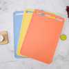 Wholesale Kitchen Double-Sided Plastic Cutting Board | 10" X 15"with Garlic Grater, Built-in Splash Resistant Grooves, Non-Slip Design, Scale
