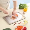 Stainless Steel Cutting Board 10" X 14" Double-Sided To Separate Meat and Vegetables