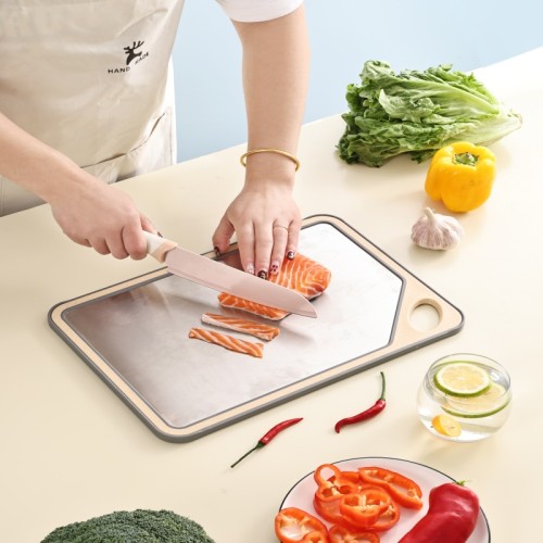 stainless steel cutting board| 10“ X 14” Double-Sided To Separate Meat And Vegetables