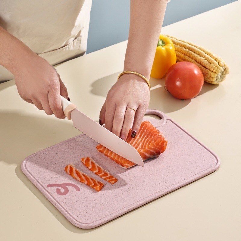 Kitchen Baby Food Double-Sided Plastic Cutting  Board