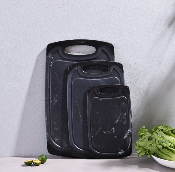 Wholesale High Quality Kitchen Artificial Marble Plastic Cutting Board Set