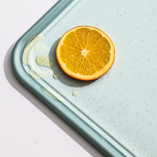 Kitchen Double-Sided Plastic Cutting Board |  10.6" X 15" With Non-slip Feet and Juice Collector.