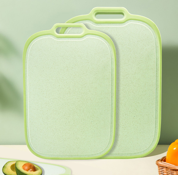 Wholesale Kitchen Double-Sided Plastic Cutting Board 11" X 16" With Juice Groove and Garlic Grinder