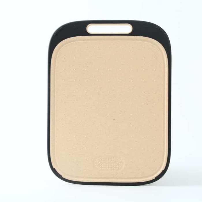 Kitchen Double-Sided Plastic Cutting Board With Non-Slip Feet and Juice Groove