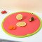 Kitchen Grapefruit Plastic Cutting Board With Handle With Anti-Slip Foot Pad And Double-Sided Design
