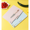 2 in 1 Multi-Function Plastic Cutting Board for Outdoor and Household Kitchen | Camping Knife and Cutting Board Set