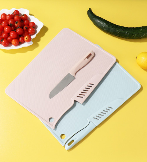 Wholesale Convenient Outdoor Camping Side Dish Tool Kit Convenient Two-In-One Household Kitchen Multi-Function Plastic Cutting Board