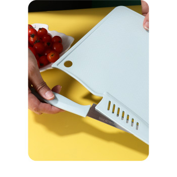 2 in 1 Multi-Function Plastic Cutting Board for Outdoor and Household Kitchen | Camping Knife and Cutting Board Set