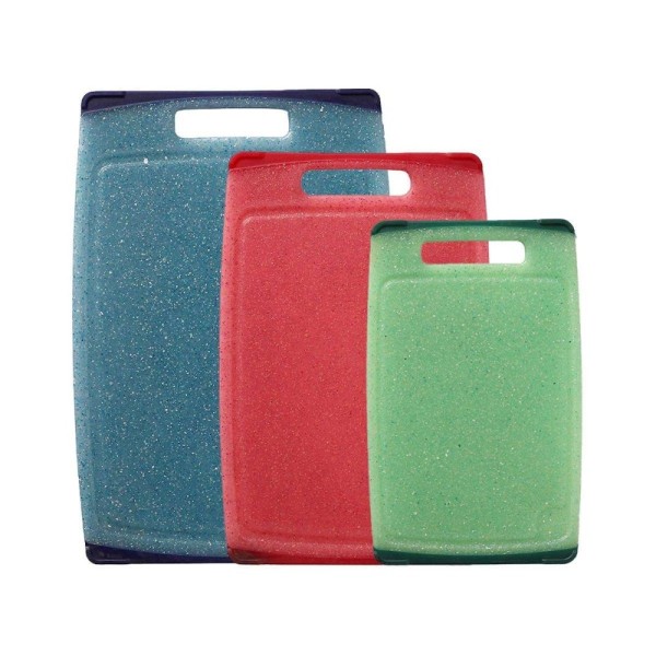 Customized Colorful Flash Dot Faux Marble Non-Slip Chopping Board Large, Medium and Small Combo Set
