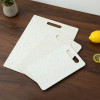 Eco-friendly Plastic Double Sided Combination Chopping Board with Pink Glitter Dots