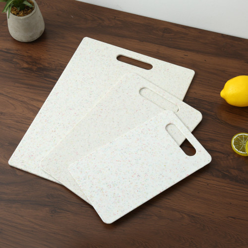 Eco-friendly Plastic Double Sided Combination Chopping Board with Pink Glitter Dots