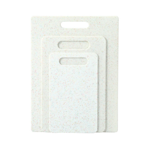 Eco-friendly Plastic Double Sided Combination Chopping Board with Pink Glitter Dots