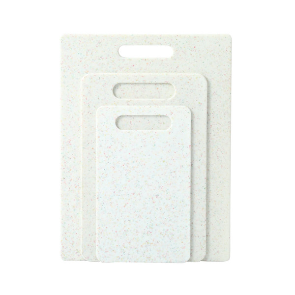 Eco-friendly Plastic Double Sided Combination Chopping Board with Pink Glitter Dots