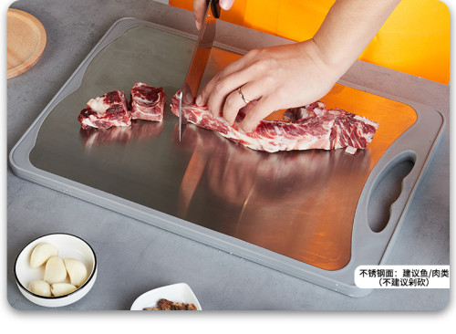 Customized Stainless Steel Meto Non-Slip Plastic Large Size Cutting Boards